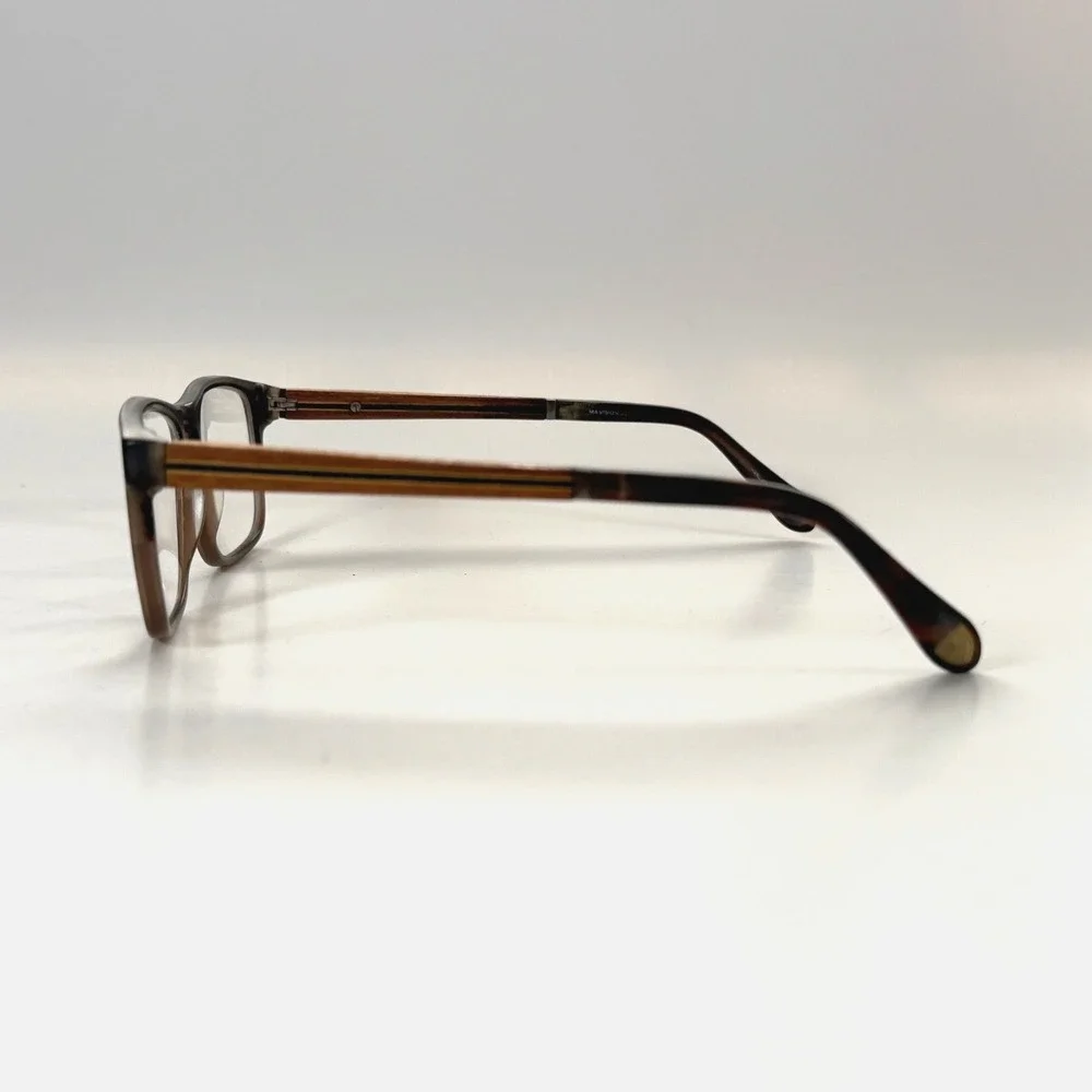 A&A OPTICAL‎ Cremieux Eyeglasses Frame Only 51-18-140 Wood/Plastic Brown